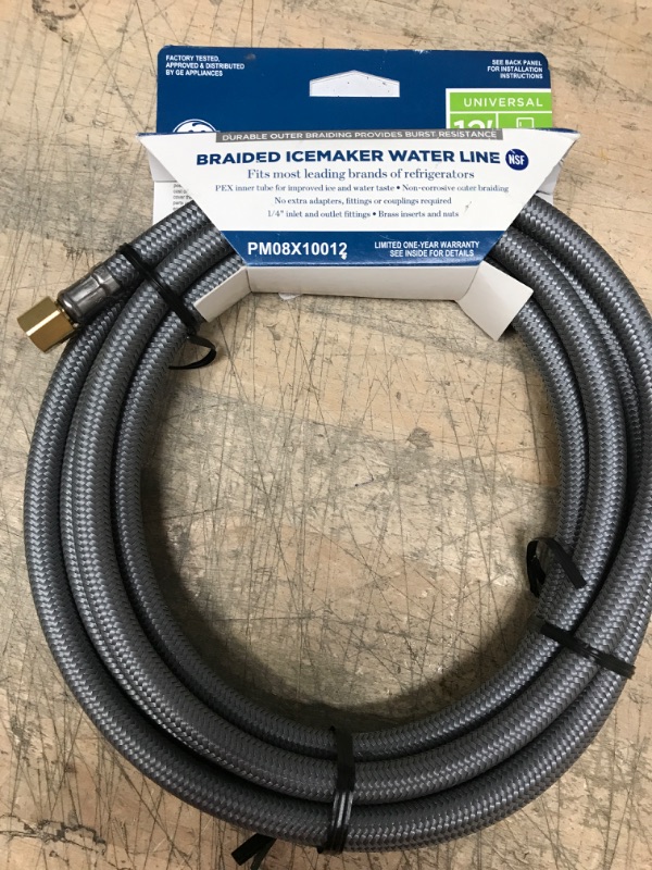 Photo 2 of GE
Universal 12 ft. Braided Ice Maker Water Supply Line