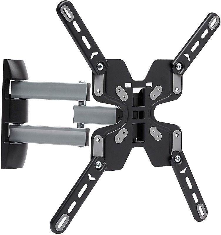 Photo 1 of Amazon Basics Triple Arm Full Motion Articulating TV Wall Mount, Fits TVs 32-70 " up to 55lbs