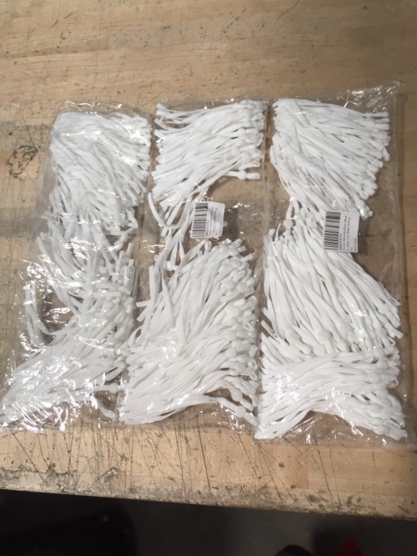 Photo 1 of 3 PACK OF Tbwisher 100Pcs Adjustable Elastic Band(20cm Long Each Band) for Sewing Elasitc Cord Stretch DIY Ear Band Loop White (100Pcs)
