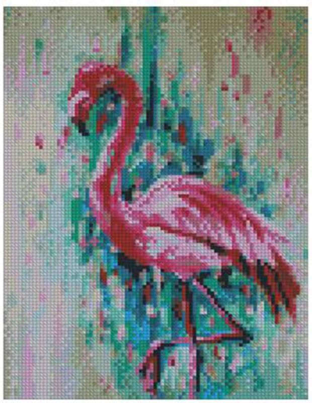 Photo 1 of 2 PACK DIY 5D Diamond Painting by Number Kits,Painting Cross Stitch Full Drill Crystal Rhinestone Embroidery Pictures Arts Craft for Home Decor Ross Beauty Flamingo
