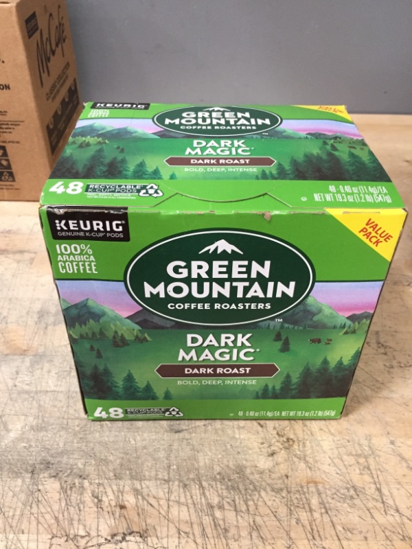 Photo 2 of *EXP: 12/15/2023* Green Mountain Coffee Roasters Dark Magic, Single-Serve Keurig K-Cup Pods, Dark Roast Coffee, 48 Count
