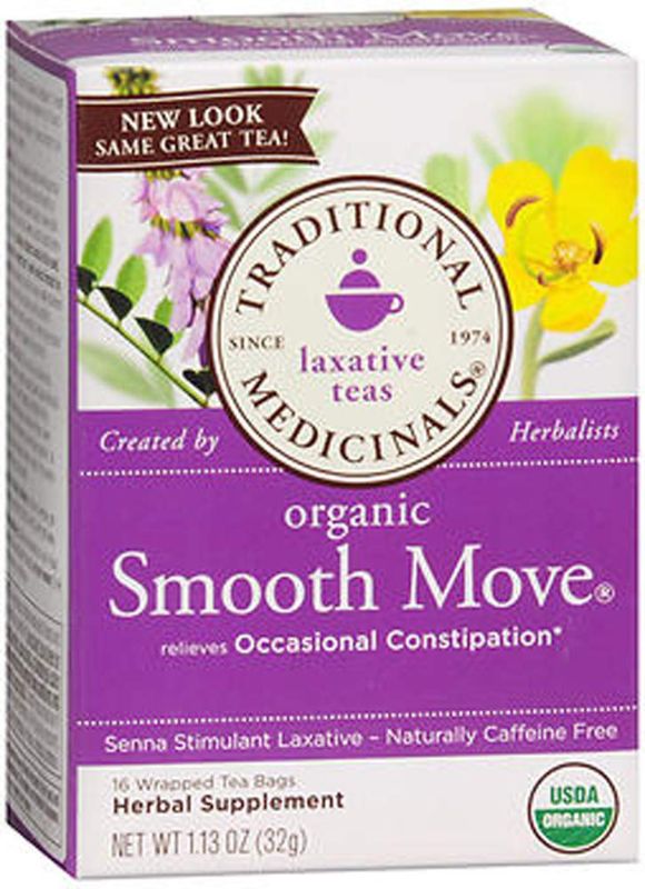 Photo 1 of *EXP: 6/2024* 2 PACKS Herb Tea, Smooth Move, 16 bag ( Value Bulk Multi-pack)
