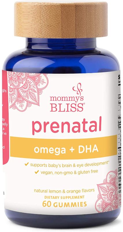 Photo 1 of *EXP: 05/2023* Mommy's Bliss Prenatal Vitamin with Omega & DHA: Supports Baby's Brain & Eye Development with Vitamin C, Omega 3, 6, 9, & DHA, Vegan, Gluten Free, Non-GMO, 60 Gummies (20 Servings)
