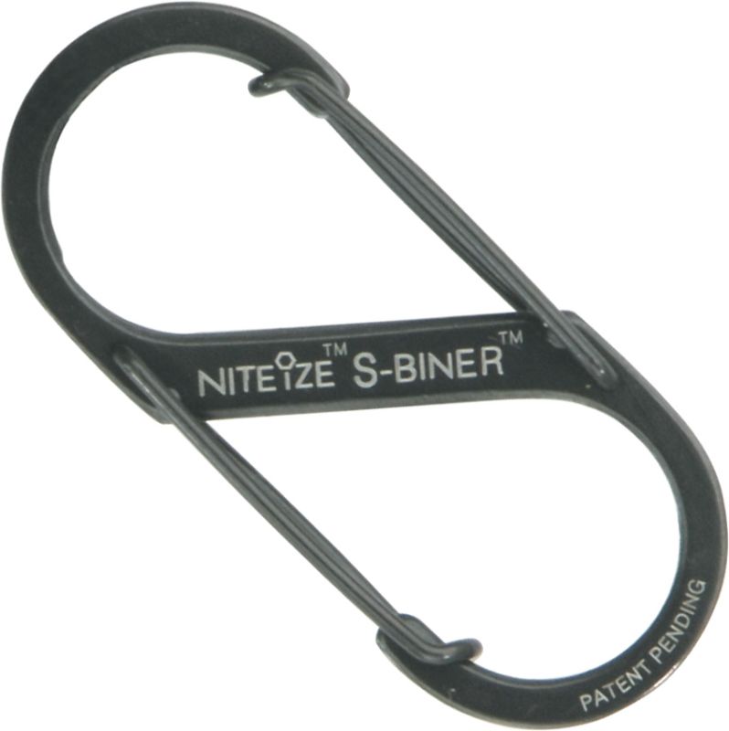 Photo 1 of 20 Packs of Nite Ize S-Biner Dual Carabiner Stainless Steel #2 in Black & 6 Packs of Nite Ize #1 Black S-Biner (2-Pairs Each), QTY: 26 Packs Total 