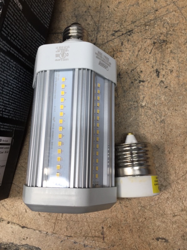 Photo 2 of 300W Equivalent Corn Cob Motion Activated & Dusk To Dawn High Lumen Daylight (5000K) HID Utility LED Light Bulb (1-Bulb)