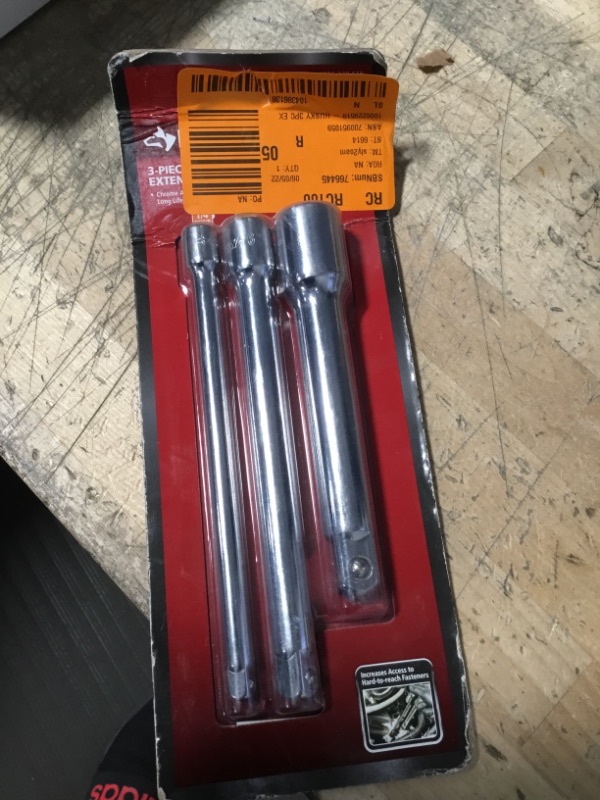 Photo 2 of 
1/4 in., 3/8 in., and 1/2 in. Drive Socket Extension Set (3-Piece)