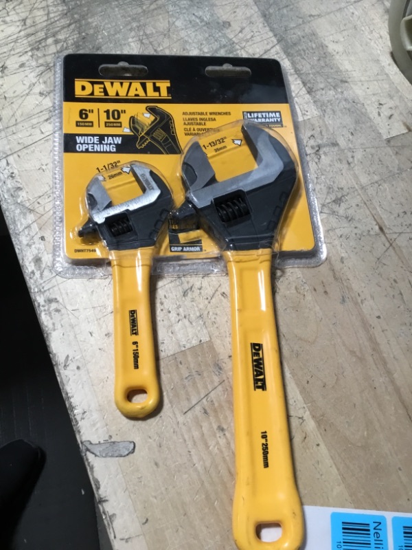 Photo 2 of 
DEWALT
Adjustable Wrench Set (2-Pack)