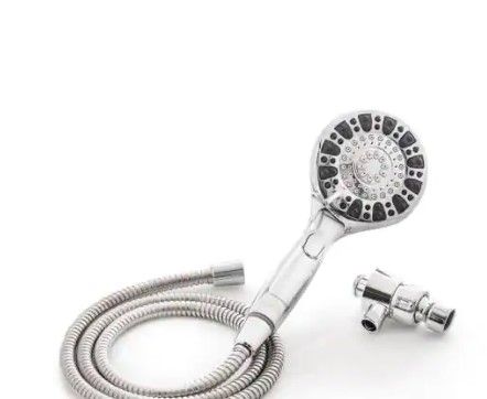 Photo 1 of 
Glacier Bay
Push Release 6-Spray Patterns with 1.8 GPM 4.25 in. Wall Mount Handheld Shower Head in Chrome