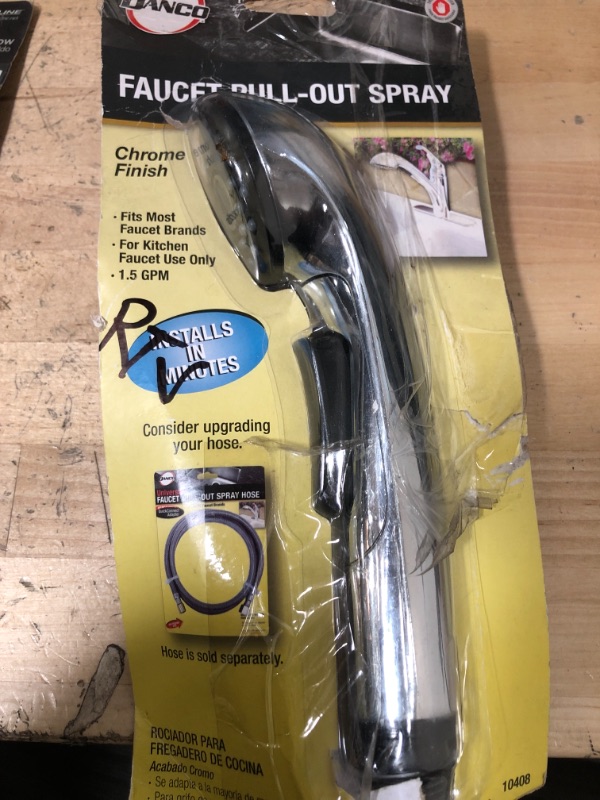 Photo 1 of 
DANCO
Single-Handle Pull-Out Sprayer Kitchen Faucet Spray Head in Chrome
