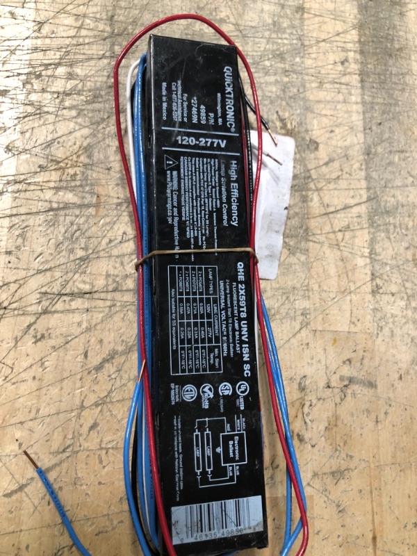 Photo 2 of 
Sylvania
QUICKTRONIC T8 32-Watt High Efficiency 8 ft. Ballast