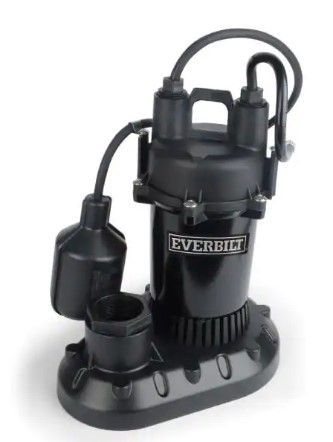 Photo 1 of 1/3 HP Submersible Aluminum Sump Pump with Tethered Switch