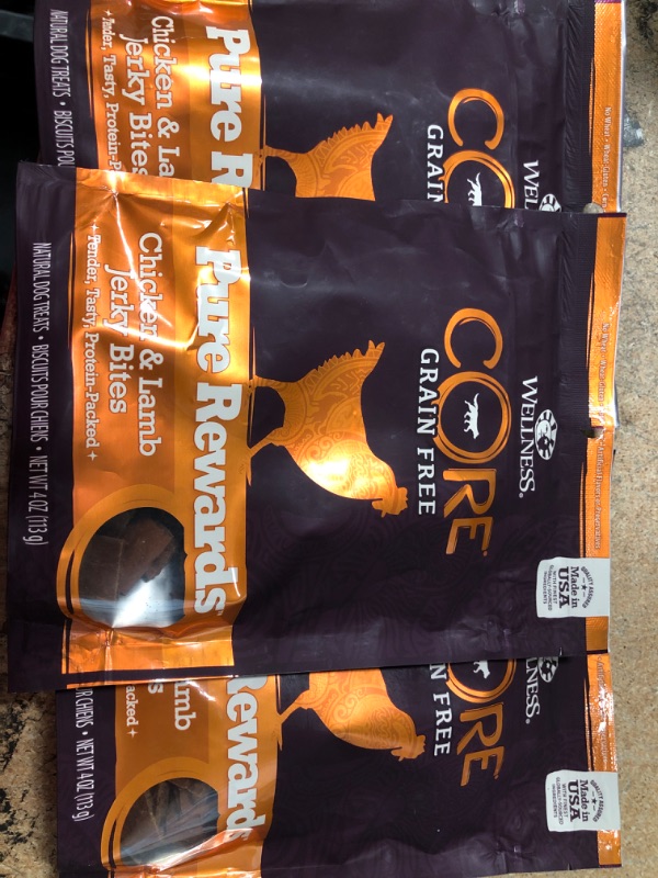 Photo 2 of  3 Wellness CORE Power Packed Jerky Dog Treats Exp 07/31/2022 No refunds No returns

