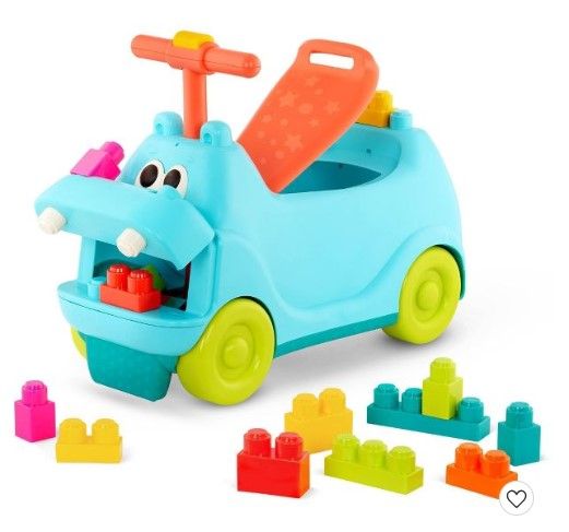 Photo 1 of Land of B. - Hippo Ride-On & Building Blocks - Locbloc

