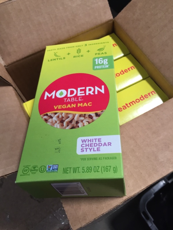 Photo 2 of **EXPIRES MARCH2022** MODERN TABLE White Cheddar Mac & Cheese, 5.89 OZ SET OF 6 
