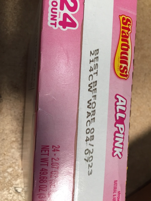 Photo 2 of **EXPIRES AUG2023** Starburst Limited Edition ALL PINK 2.07oz 24 Count
