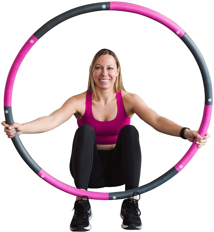 Photo 1 of 
pink and blue Weighted Hula Hoop for Adults