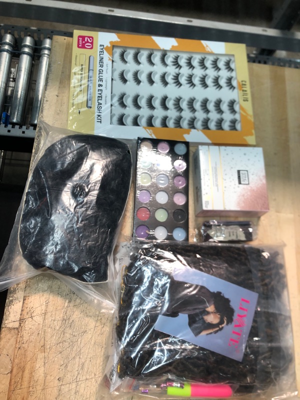 Photo 1 of **nonrefundable bundle of cosmetic goods and wigs**6 items