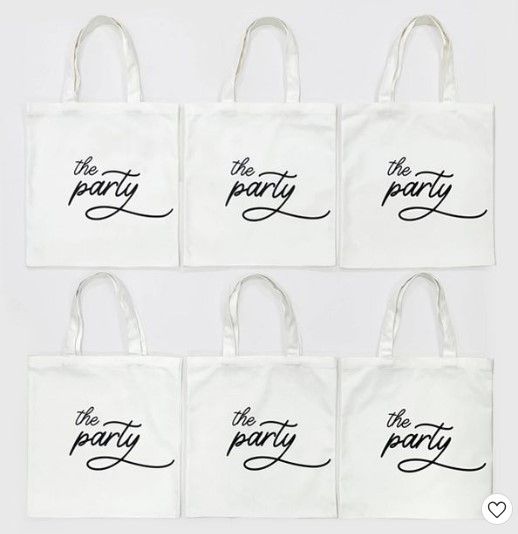 Photo 1 of 6ct Canvas Totes The Party - Bullseye's Playground™