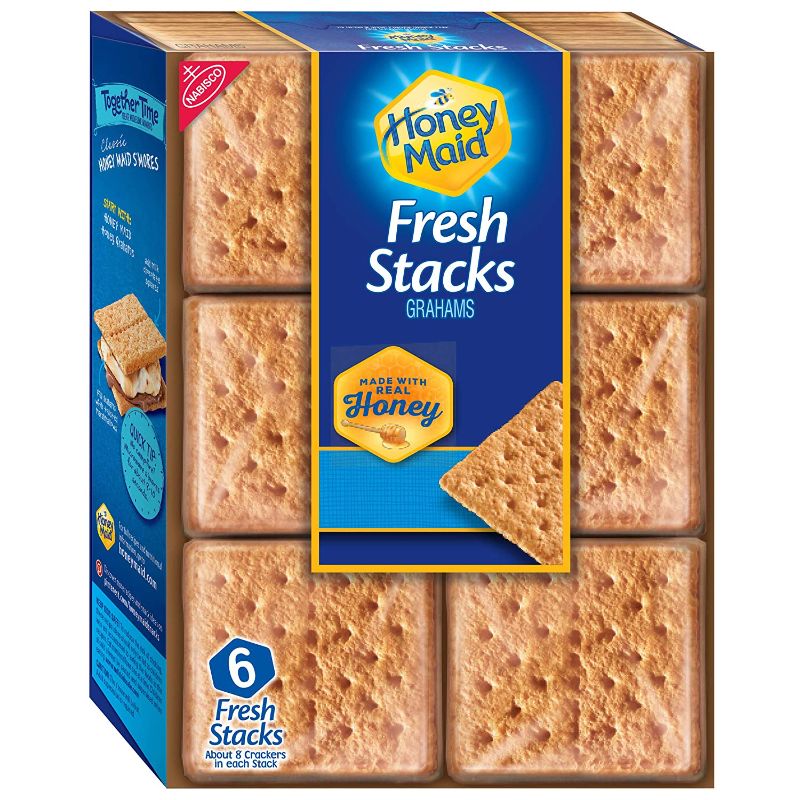 Photo 1 of **nonrefundable**best by:june 2022**
 Honey Maid Fresh Stacks Graham Crackers 12.2 oz ( 6 Pack)