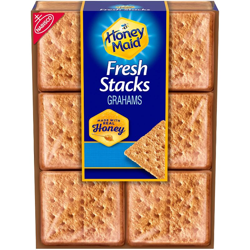 Photo 1 of **NONREFUNDABLE**BEST BY: JUNE 7,2022**
Honey Maid Grahams, Honey, Fresh Stacks - 12.2 oz
6 BOXES