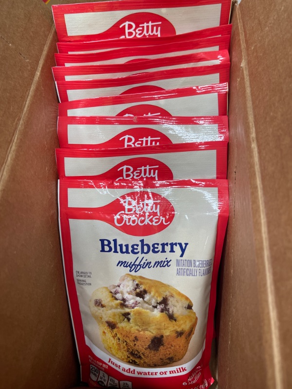 Photo 2 of **nonrefundbale**best by: dec 7,2022**
Betty Crocker Blueberry Muffin Mix 6.4 Oz Packet (pack of 9)