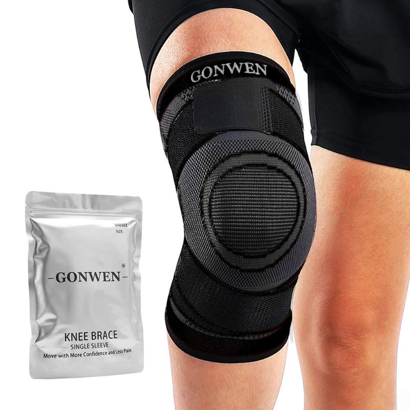 Photo 1 of GONWEN kneepad Compression Sleeve with Strap Knee Braces for Knee Pain and Working Out,with Side Stabilizers(XL)
*3 pack*