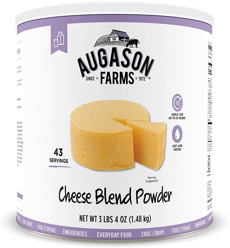 Photo 2 of **nonrefundable**best by: march 11.2032// march 23.2052**
Augason Farms Honey Powder,3 LBS -2 pack
Augason Farms Cheese Blend Powder Certified Gluten Free Long Term Food Storage Everyday Meal Prep Large Can



