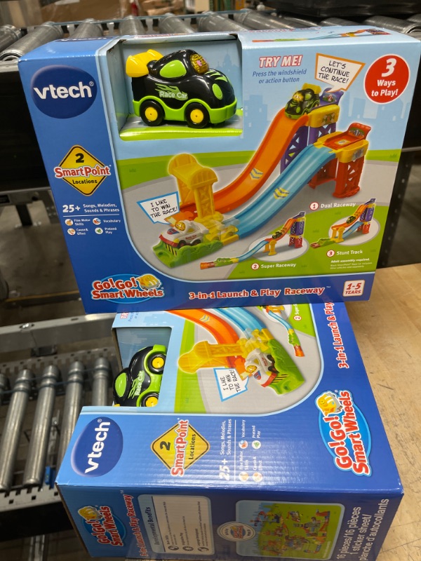 Photo 2 of 2 pack VTech Go! Go! Smart Wheels 3-in-1 Launch and Play Raceway

