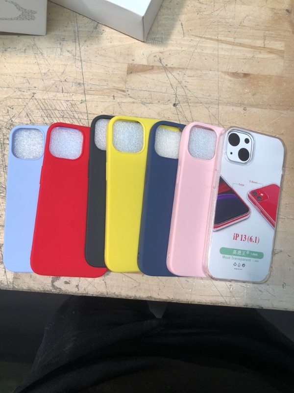 Photo 1 of SET OF 7 IPHONE 13 6.1 INCH PHONE CASES