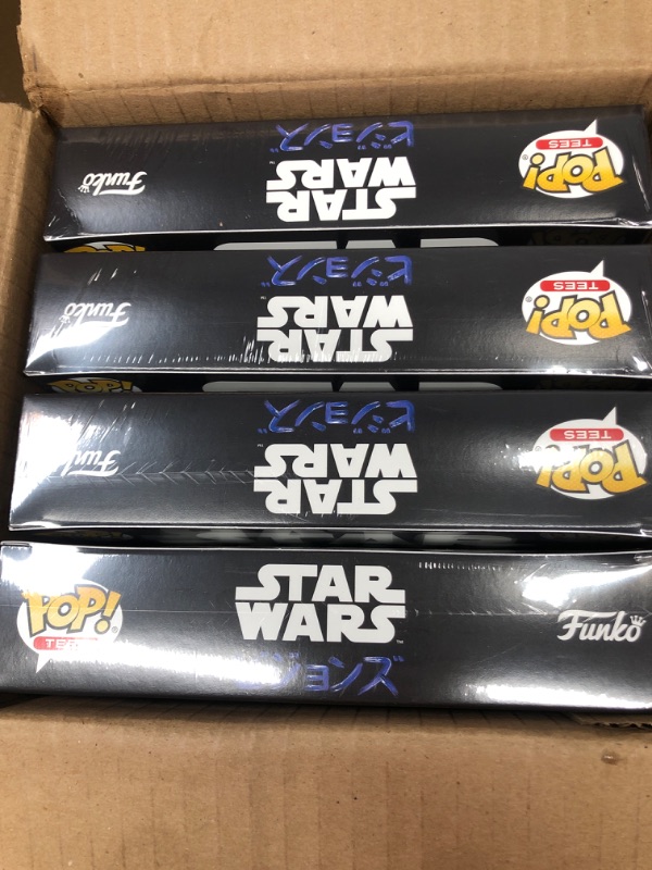 Photo 3 of FUNKO POP TEES STAR WARS MEDIUM
4 PACK