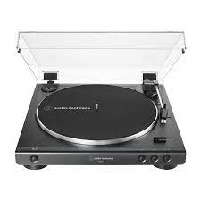 Photo 1 of Audio-Technica AT-LP60X-GM Fully Automatic Belt-Drive Stereo Turntable, Gunmetal/Black, Hi-Fi, 2 Speed, Dust Cover, Anti-Resonance, Die-Cast Aluminum Platter
