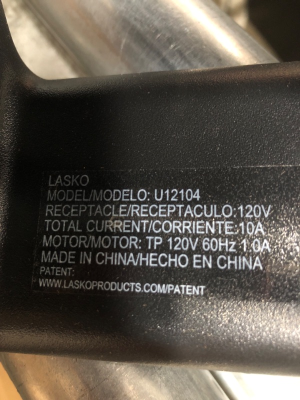 Photo 3 of Lasko U12104 High Velocity Pro Pivoting Utility Fan for Cooling, Ventilating, Exhausting and Drying at Home, Job Site and Work Shop, Black 12104 12.2 x 9.6 x 12.3 inches
