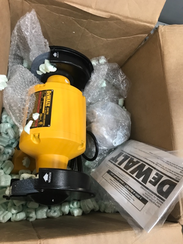 Photo 2 of ***PARTS ONLY** DEWALT Bench Grinder, 8-Inch (DW758)
