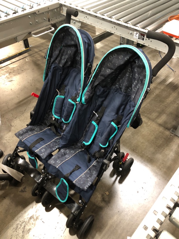 Photo 2 of Delta Children LX Side by Side Double Stroller, Night Sky
