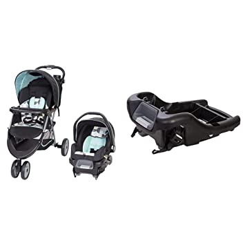 Photo 1 of Baby Trend EZ Ride 35 Travel System, Doodle Dots + Baby Trend Ally Infant Car Seat Base, Black