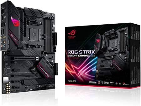 Photo 1 of ASUS ROG Strix B550-F Gaming (WiFi 6) AMD AM4 Zen 3 Ryzen 5000 & 3rd Gen Ryzen ATX Gaming Motherboard (PCIe 4.0, 2.5Gb LAN, BIOS Flashback, HDMI 2.1, Addressable Gen 2 RGB Header and Aura Sync)