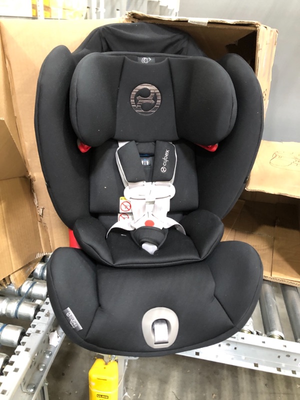 Photo 2 of Cybex Eternis S, All-in-One Convertible Car Seat, Use from Birth to 120 lbs, Reclining 12-Position Height-Adjustable Headrest, Side Impact Protection, Lavastone Black ?25.3 x 20 x 25.5 inches

