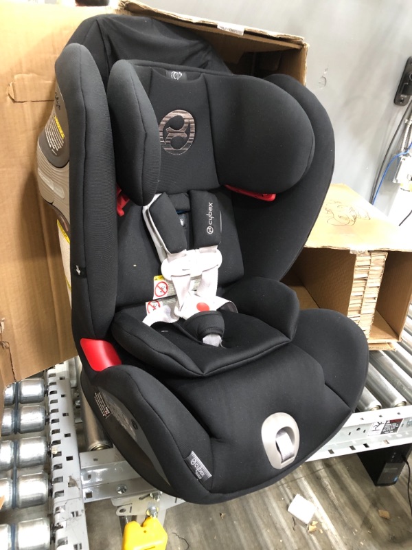 Photo 3 of Cybex Eternis S, All-in-One Convertible Car Seat, Use from Birth to 120 lbs, Reclining 12-Position Height-Adjustable Headrest, Side Impact Protection, Lavastone Black ?25.3 x 20 x 25.5 inches

