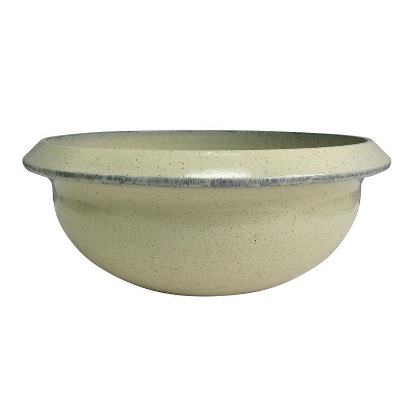 Photo 1 of 4-Southern Patio 16 in. Dia Ceramix Sydney Bowl Pot, White
