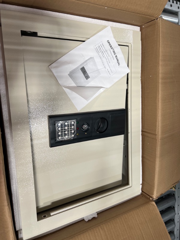 Photo 4 of **incomplete parts only!!!!! PARAGON SAFES Electronic Flat Wall Safe Box with Digital Keypad and 2 Manual Override Keys – Protect Money, Jewelry, Passports, and Documents – For Home or Business (White) 83-DT5915
