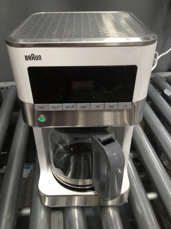 Photo 1 of Braun KF6050WH BrewSense Drip Coffee Maker, White
