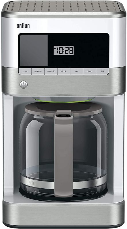 Photo 1 of Braun KF6050WH BrewSense Drip Coffee Maker, White
