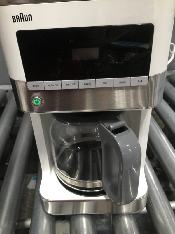 Photo 1 of Braun KF6050WH BrewSense Drip Coffee Maker, White
