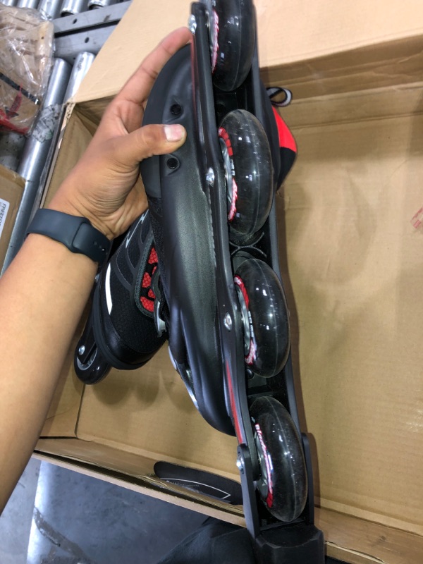 Photo 5 of Bladerunner by Rollerblade Advantage Pro XT Men's Adult Fitness Inline Skate, Black and Red, Inline Skates*- size 11 us 
