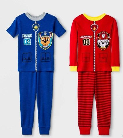 Photo 1 of **TODDLER BOYS SIZE 3T** 12 SETS
Toddler Boys' 4pc PAW Patrol Snug Fit Pajama Set - Red