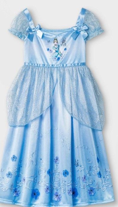 Photo 1 of **little girls size 5 t, 12 sets**
Toddler Girls' Cinderella Fantasy NightGown - Blue

