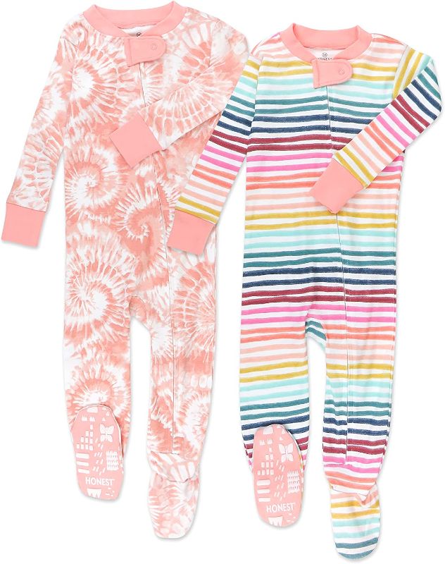 Photo 1 of **girls infants size: 12 mo, 9 sets**
HonestBaby Baby 2-Pack Organic Cotton Snug-Fit Footed Pajamas
