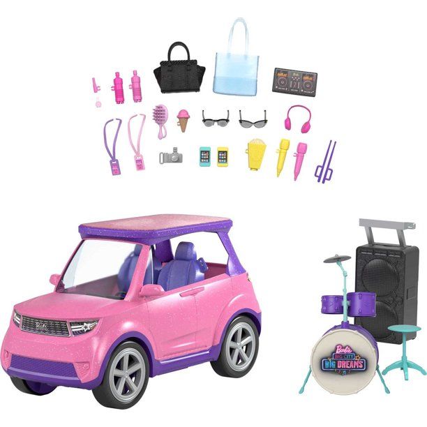 Photo 1 of Barbie: Big City, Big Dreams Transforming Vehicle Playset, Gift for 3 To 7 Year Olds
