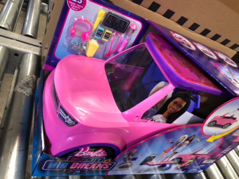 Photo 3 of Barbie: Big City, Big Dreams Transforming Vehicle Playset, Gift for 3 To 7 Year Olds
