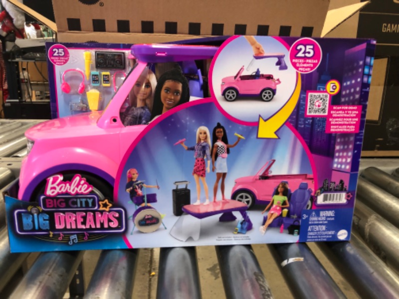 Photo 2 of Barbie: Big City, Big Dreams Transforming Vehicle Playset, Gift for 3 To 7 Year Olds
